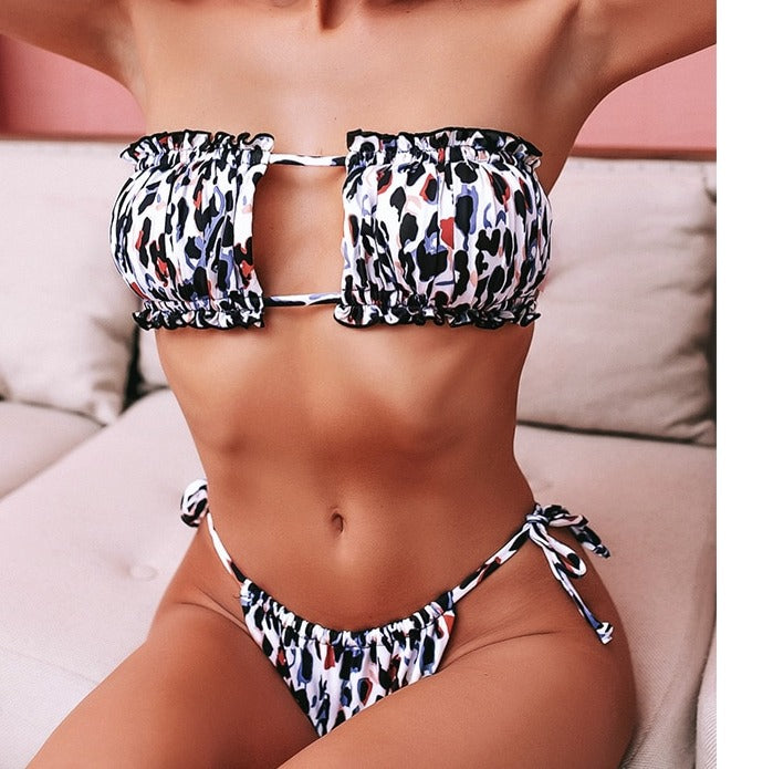 "Wild Thang" Leopard Print Bikini Set yourstylebyd.myshopify.com