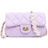Quilted Pearl Chain Purse yourstylebyd.myshopify.com