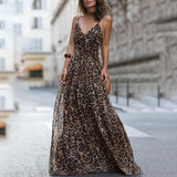 Sexy Leopard Maxi Dresses