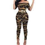 "Chain Me Up" Off the Shoulder Jumpsuit yourstylebyd.myshopify.com